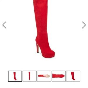 Steve Madden Red Boots